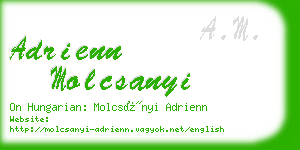 adrienn molcsanyi business card